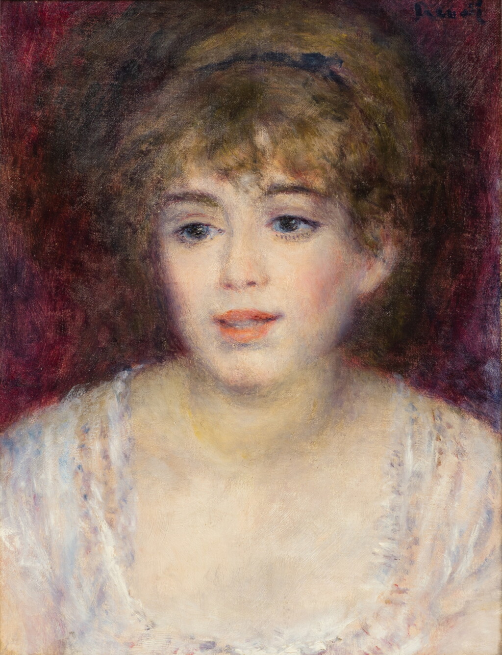 View full screen - View 1 of Lot 106. Portrait de Jeanne Samary.
