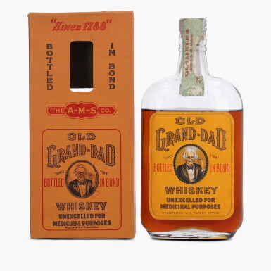 View full screen - View 1 of Lot 2517. Old Grand-Dad Bottled In Bond 100 Proof 1917 (1 Bottle Pint).
