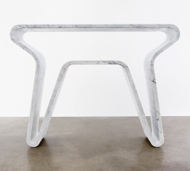 View full screen - View 1 of Lot 138. MARC NEWSON | UNIQUE "EXTRUDED" HIGH CONSOLE.
