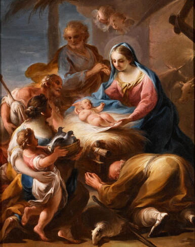 View full screen - View 1 of Lot 185. The Adoration of the Shepherds.