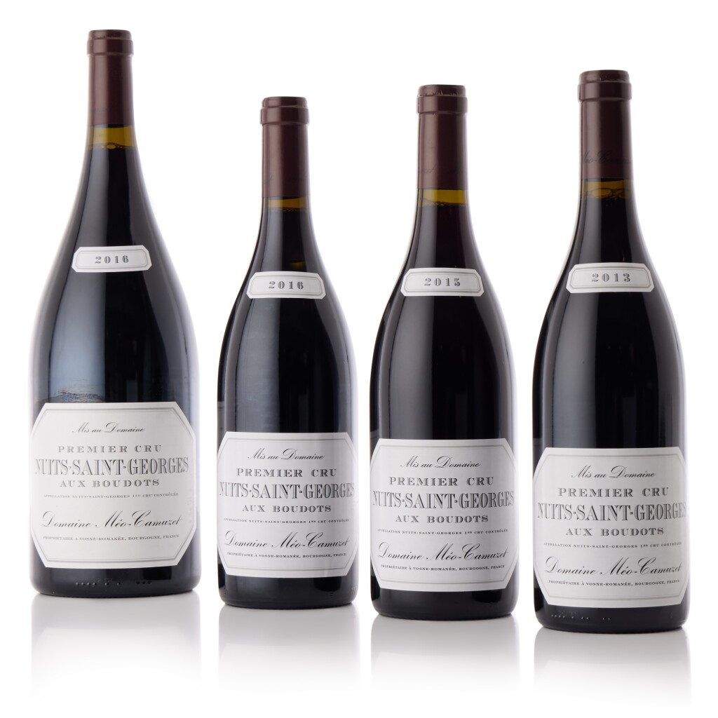 View full screen - View 1 of Lot 1243. Nuits St. Georges, Aux Boudots "Vertical" Méo-Camuzet, Mixed Lot (6 BT, 1 MAG).