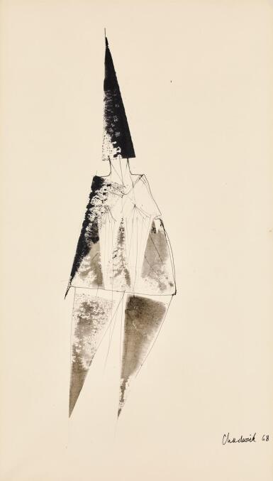 View full screen - View 1 of Lot 110. LYNN CHADWICK, R.A. | ELONGATED FIGURE.