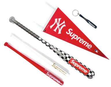 View full screen - View 1 of Lot 22. A GROUP OF 5 SUPREME BASEBALL ACCESSORIES.