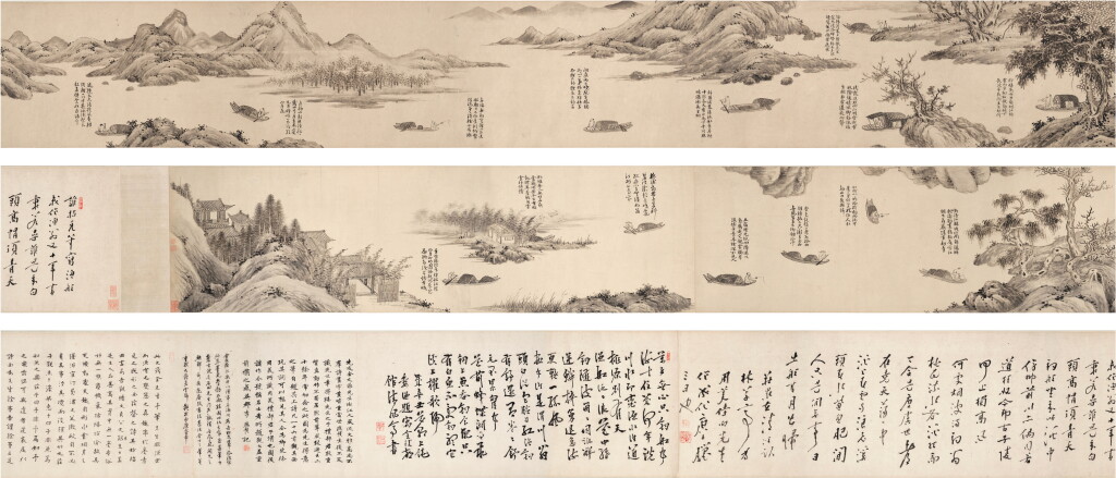 View full screen - View 1 of Lot 3067. 金鉉 漁樂圖|Jin Xuan, The Joy of Fishing after Wu Zhen.