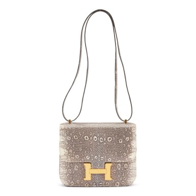 View full screen - View 1 of Lot 85. Ombré Shiny Salvator Lizard Constance 18 Gold Hardware, 2020.