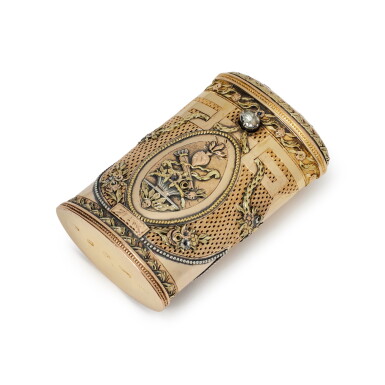 View full screen - View 1 of Lot 169. A Mexican Vari-Color Gold Cheroot Case, Roda, assay master Antonio Forcada y Laplaza, Mexico City, Circa 1800.