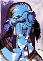 Blue Portrait Composition
