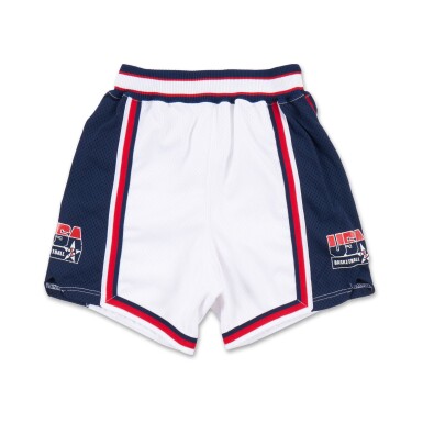 View full screen - View 1 of Lot 24. Isiah Thomas Team USA 1994 Professional Model Shorts.