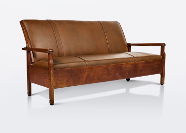 View full screen - View 1 of Lot 150. "Morris" Sofa from the Entry Hall of the Robert R. Blacker House, Pasadena, California.
