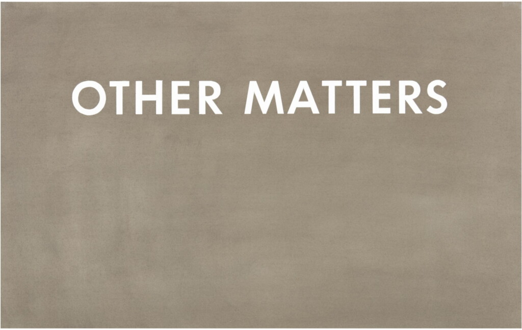 View full screen - View 1 of Lot 263. ED RUSCHA | OTHER MATTERS.