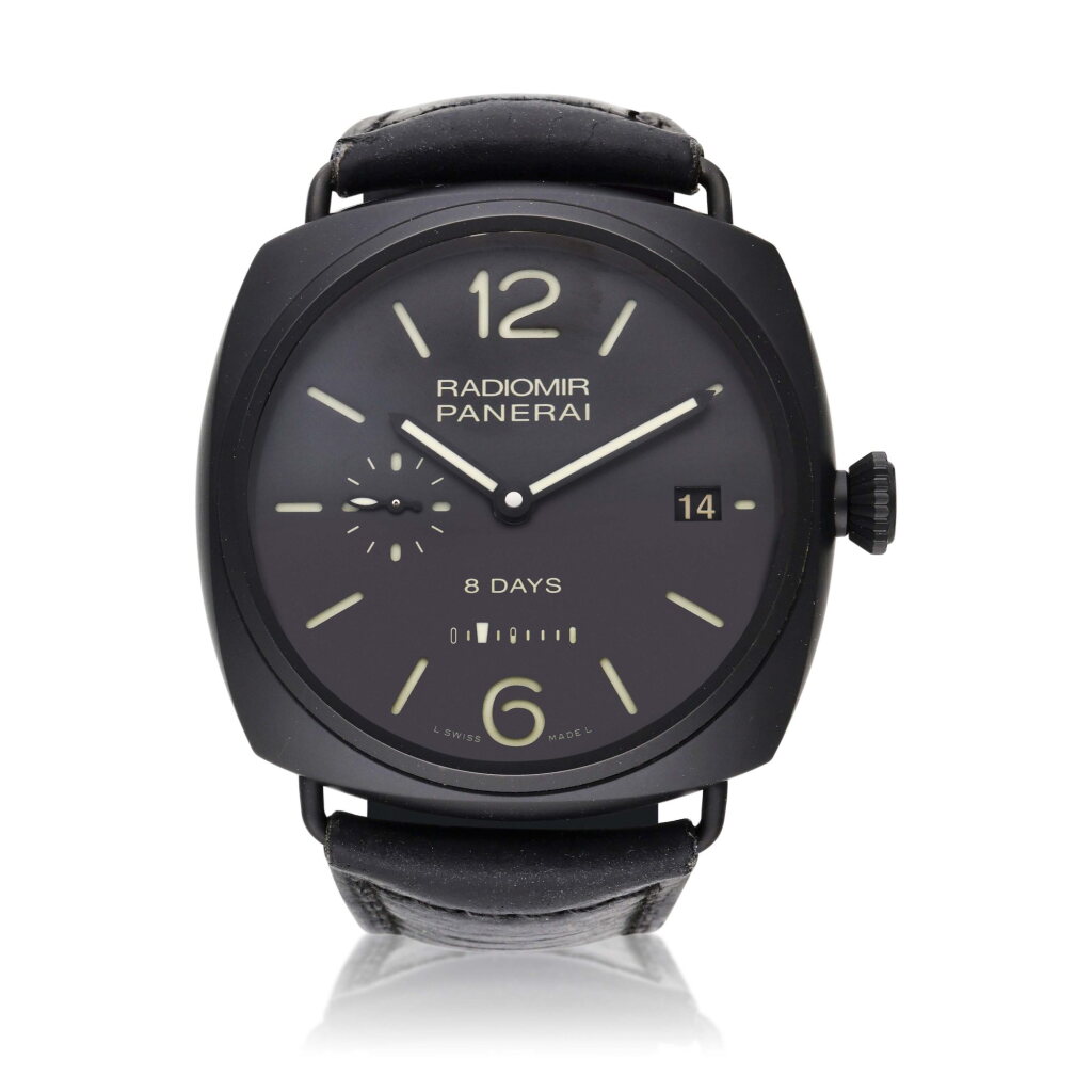 全萤幕检视 - 查看44Reference Pam 384 Radiomir 8 Days Ceramica | A ceramic wristwatch with 8 day power reserve and date, Circa 2015的1