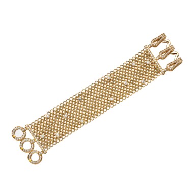 View full screen - View 1 of Lot 2764. 'Agrafe Résille' Diamond Bracelet | 卡地亞 | 'Agrafe Résille' 鑽石 手鏈.