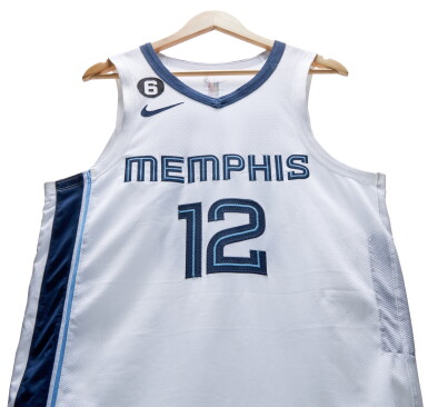 View full screen - View 1 of Lot 63. Ja Morant Memphis Grizzlies 2022-23 Game Worn Association Edition Jersey.