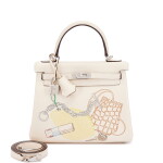 Limited Edition Nata Swift In and Out Kelly 25 Retourné Palladium Hardware, 2021