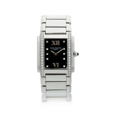 View full screen - View 1 of Lot 75. REFERENCE 4910/010 TWENTY-4 A STAINLESS STEEL AND DIAMOND-SET BRACELET WATCH, MADE IN 2001.