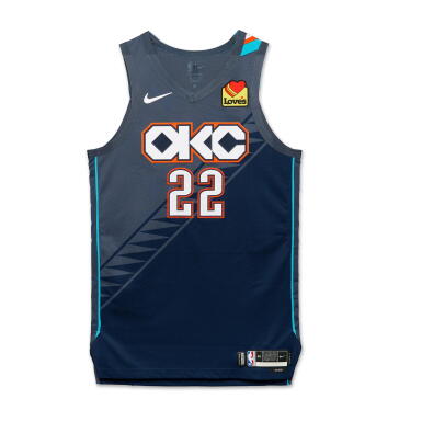 View full screen - View 1 of Lot 18. Cason Wallace Oklahoma City Thunder 2025-2026 Game Worn City Edition Jersey.