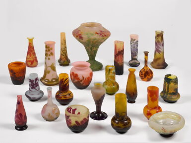 View full screen - View 1 of Lot 15. Twenty-two Various Glass Vases.