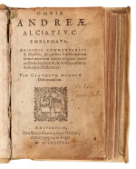 Alciati, Omnia emblemata, Antwerp, Plantin, 1574, contemporary vellum