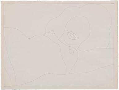 View full screen - View 1 of Lot 302. Drawing for Reclining Nude.