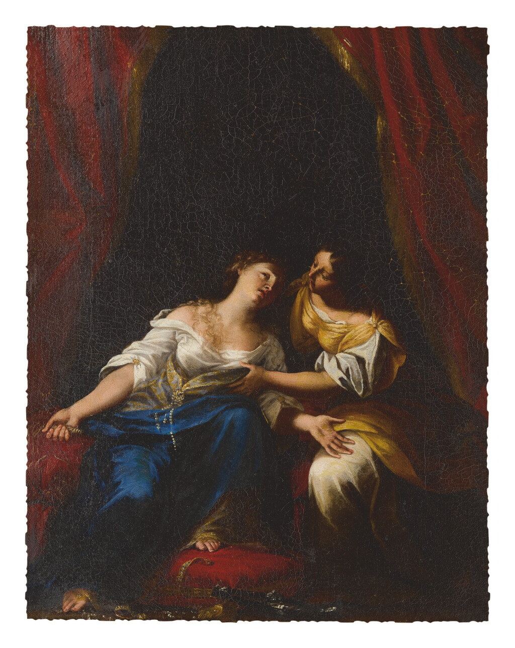 View full screen - View 1 of Lot 590. GIOVANNI GIROLAMO BONESI | THE REPENTANT MARY MAGDALENE.