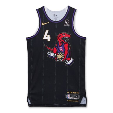 View full screen - View 1 of Lot 11. Scottie Barnes Toronto Raptors 2024-2025 Game Worn City Edition Jersey .