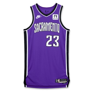 View full screen - View 1 of Lot 238. Keon Ellis Sacramento Kings 2024-2025 Game Worn Classic Edition Jersey.