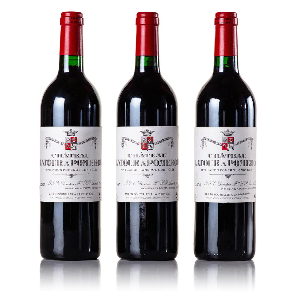 View full screen - View 1 of Lot 437. Château Latour à Pomerol 2001 (3 BT).