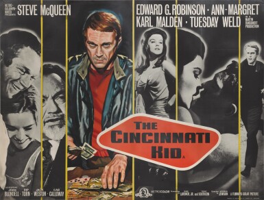 View full screen - View 1 of Lot 2. The Cincinnati Kid (1965), poster, British .