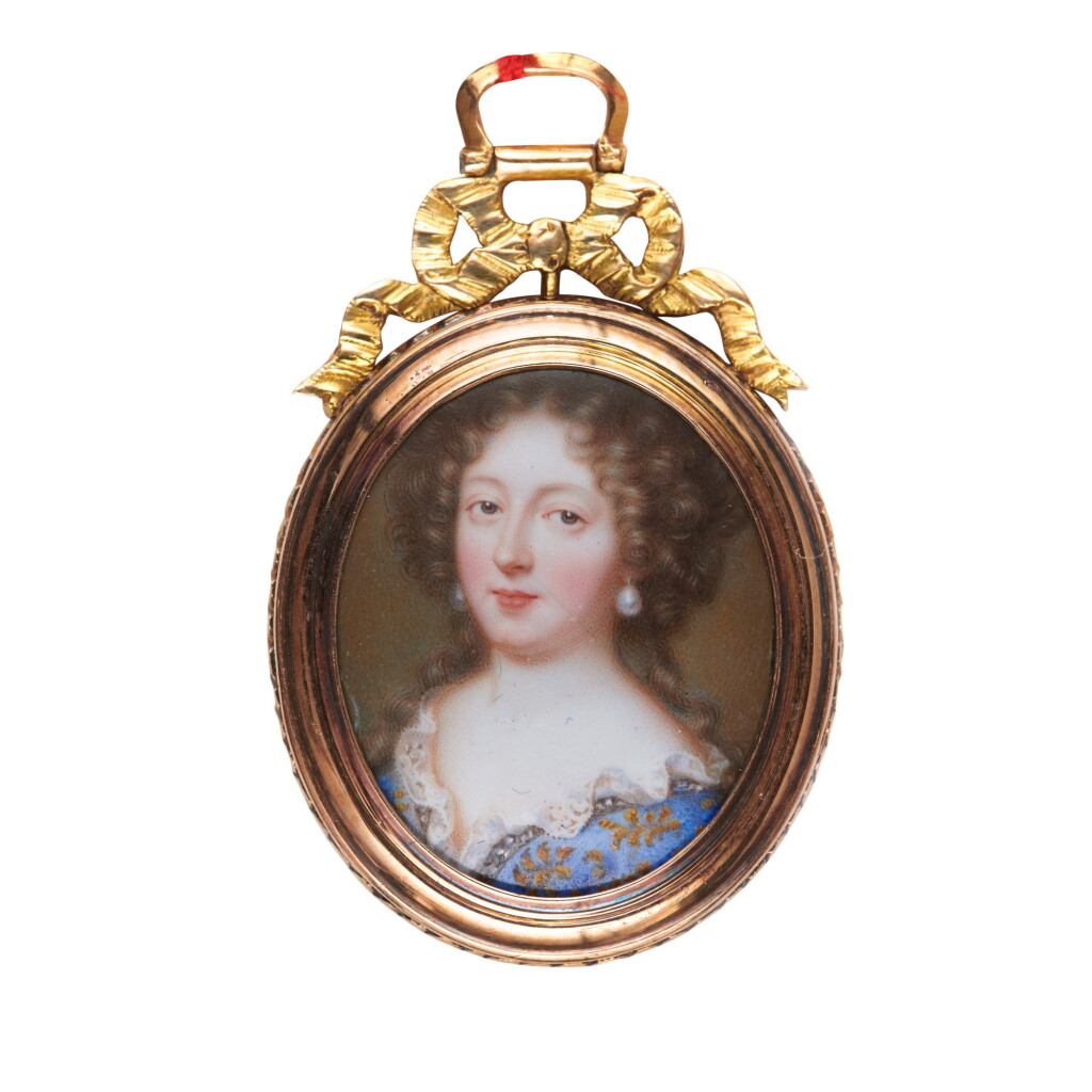 View full screen - View 1 of Lot 160. JEAN PETITOT, THE ELDER | PORTRAIT OF A LADY, TRADITIONALLY IDENTIFIED AS THE MARQUISE DE MONTESPAN (1640-1707), CIRCA 1670.