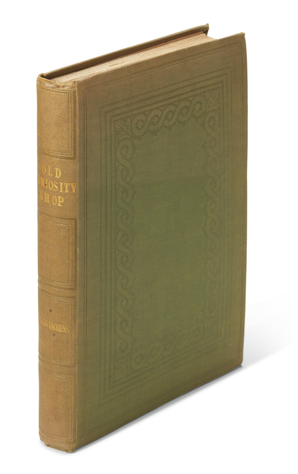 View full screen - View 1 of Lot 73. Dickens, The Old Curiosity Shop, 1841, first separate edition, bound from the weekly parts, binding variant.