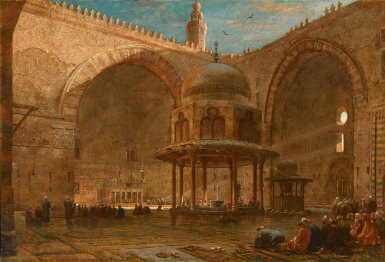 View full screen - View 1 of Lot 77. The Mosque of Sultan Hassan, Cairo.