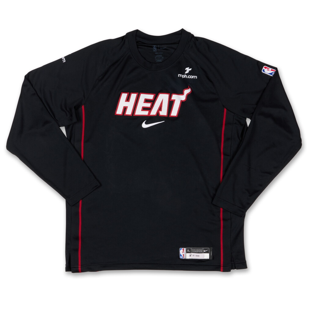 View full screen - View 1 of Lot 52. Kel’el Ware Miami Heat 2025-2026 'Rising Stars' Warmup Top | Probable Wear.