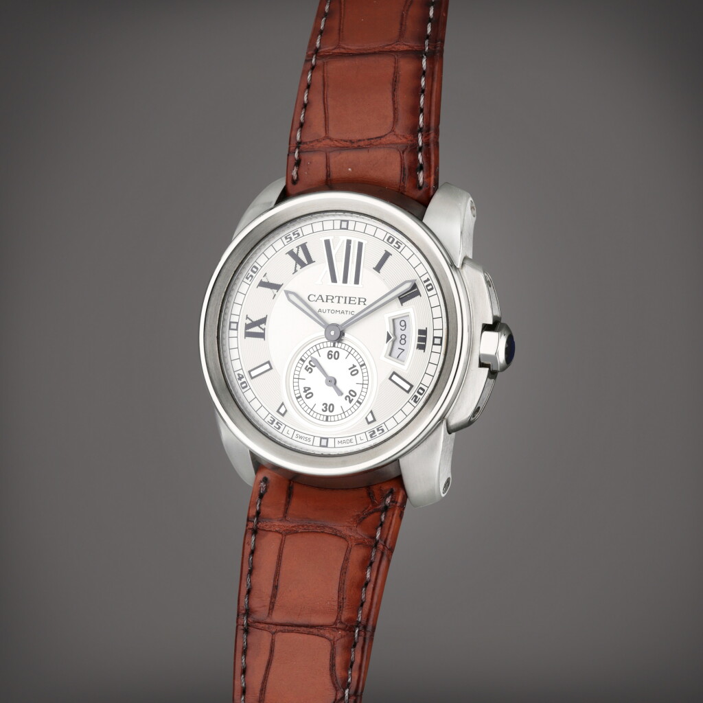 View full screen - View 1 of Lot 121. Reference 3389 Calibre | A stainless steel automatic wristwatch with date, Circa 2011.