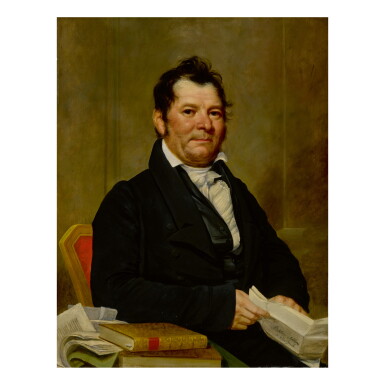 View full screen - View 1 of Lot 43. SAMUEL WALDO AND WILLIAM JEWETT | PORTRAIT OF STEPHEN ALLEN.