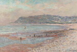 La plage du Havre, marée basse, le matin
