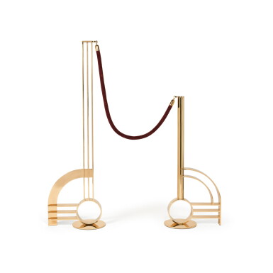 View full screen - View 1 of Lot 528. Modern Sculpture with Velvet Rope (Castelli LC 502).