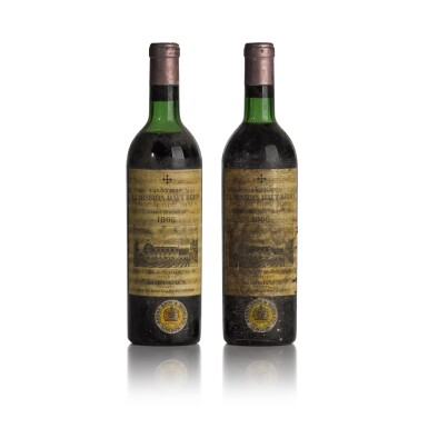 View full screen - View 1 of Lot 55. Château La Mission Haut-Brion 1966 (2 BT).