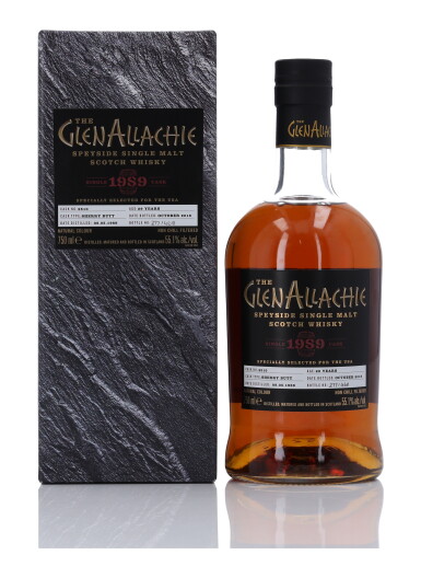 View full screen - View 1 of Lot 165. The Glenallachie Single Cask 29 Year Old #2510 55.1 abv 1989 (1 Bottle 70cl).