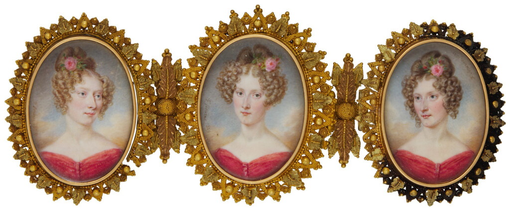 View full screen - View 1 of Lot 363. FRANÇOIS JOSEPH JUSTE SIEURAC | PORTRAITS OF CHARLOTTE, ELIZABETH AND ANN STORER.