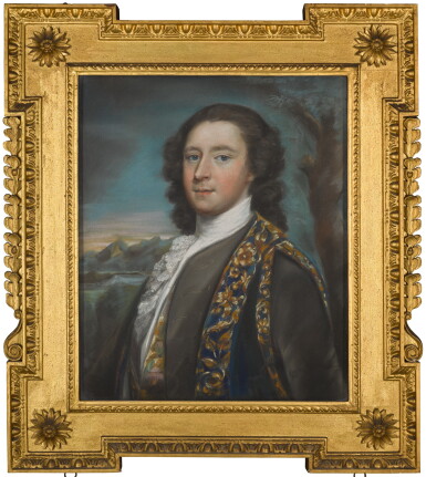 View full screen - View 1 of Lot 17. ATTRIBUTED TO ARTHUR POND | PORTRAIT OF CLOTWORTHY SKEFFINGTON, 4TH VISCOUNT MASSEREENE, LATER 1ST EARL OF MASSEREENE (1715-1757), CIRCA 1751.