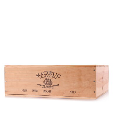 View full screen - View 1 of Lot 192. Château Malartic La Gravière 2013 (3 MAG, 1 DM).