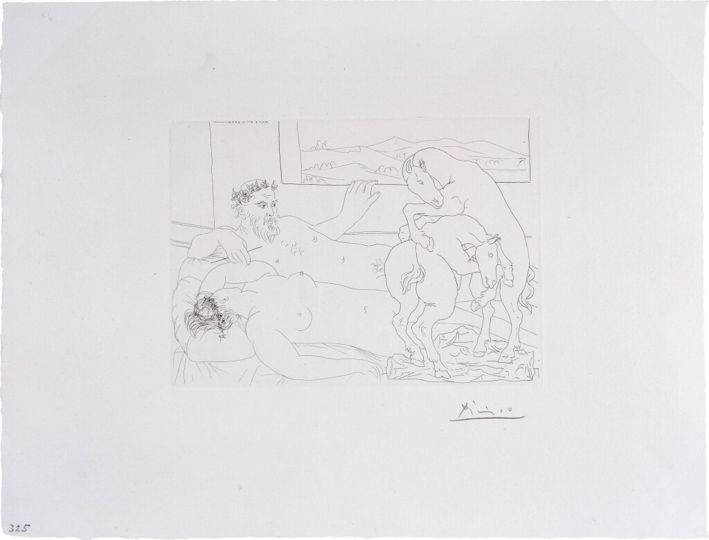 View full screen - View 1 of Lot 65. Le repos du sculpteur, III, from la suite Vollard.