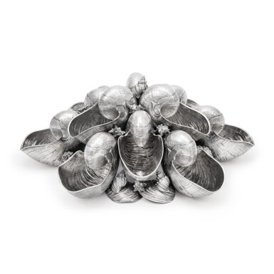 View full screen - View 1 of Lot 196. An Italian Silver Marine Centerpiece, Buccellati, Milan, Late 20th Century.