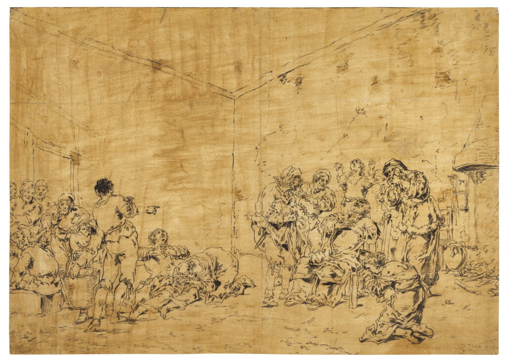 View full screen - View 1 of Lot 47. Jacob recognising the blood-stained coat of Joseph.