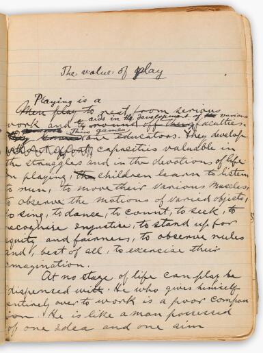 View full screen - View 1 of Lot 38. Emanuel Lasker | ‘The ancient game of chess’, autograph manuscript in English.