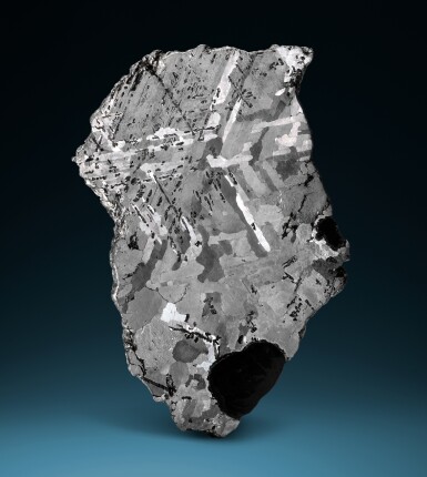 View full screen - View 1 of Lot 114. Morasko Meteorite — Complete Slice.