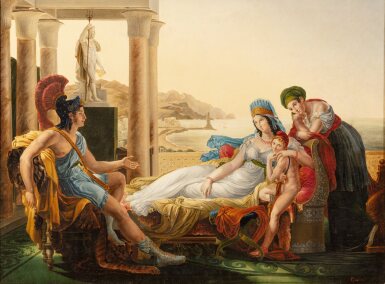 View full screen - View 1 of Lot 143. Aeneas tells Dido the misfortunes of the Trojan Ciity.