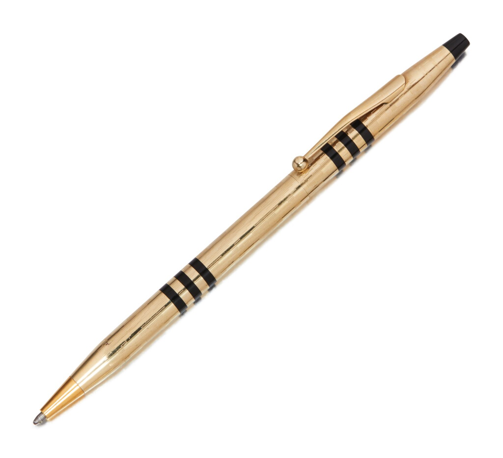 View full screen - View 1 of Lot 121. CROSS | A LIMITED EDITION GOLD FILLED BALLPOINT PEN, CIRCA 1996.