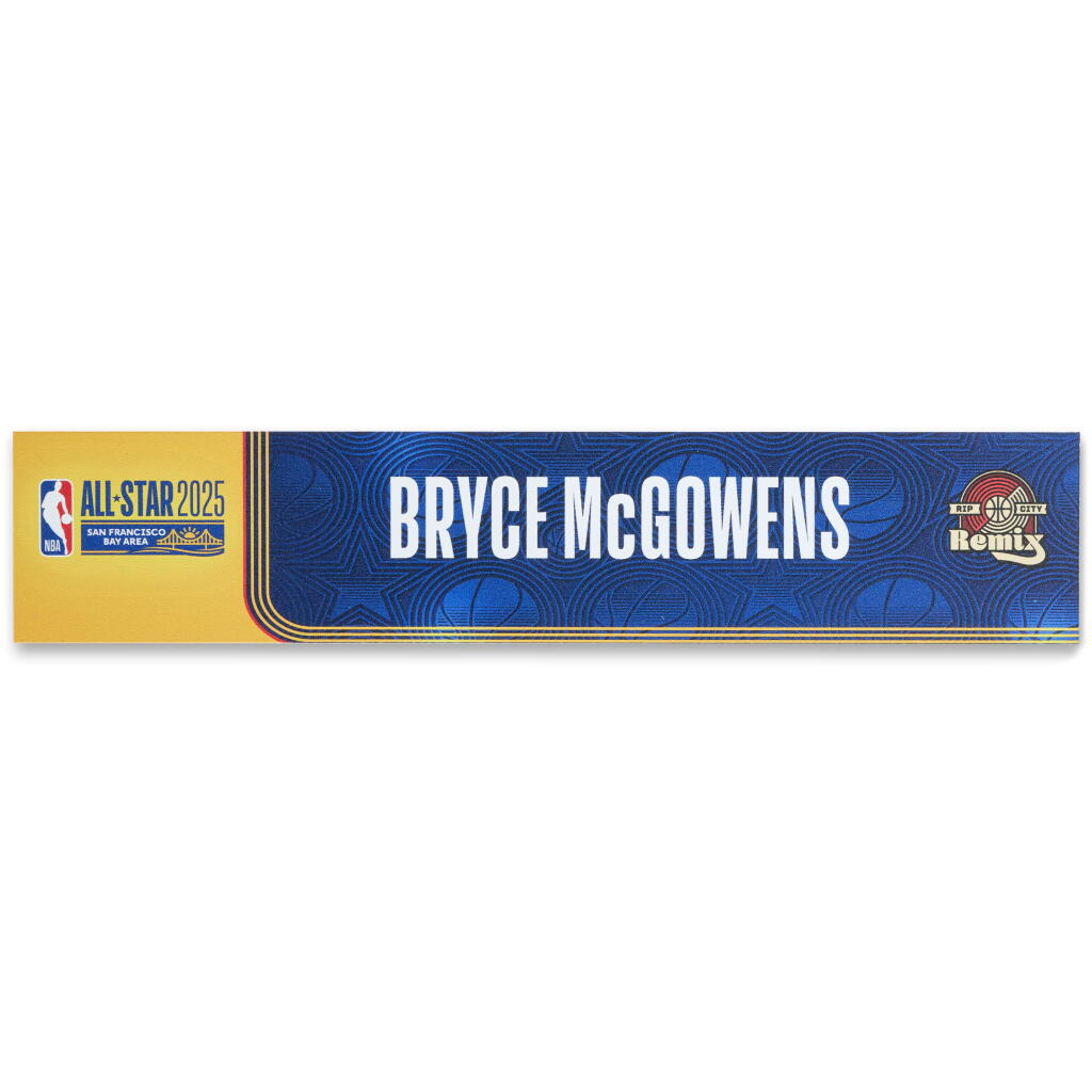 View full screen - View 1 of Lot 204. Bryce McGowens ‘NBA All-Star Weekend’ Locker Room Nameplate.