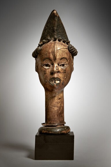 View full screen - View 1 of Lot 79. Boki Headdress, Cross River Region, Nigeria.